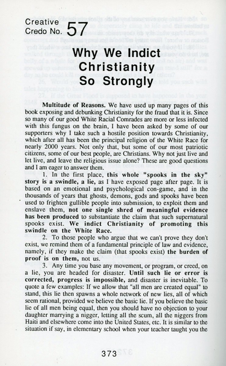 14) Here are some more prime pages from these texts. As I said, this is some of the most vile and hate-filled white supremacist propaganda you’ll find anywhere. The David Dukes and Richard Spencers are sagacious compared to Klassen.