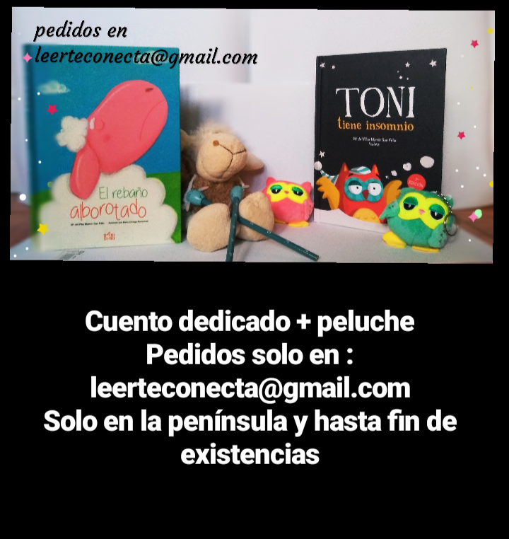 leer_t_conecta's tweet photo. Seguro que estás pensando en tener un detalle con un@ profe o premiar a tu pequeñ@ por su esfuerzo.
Por eso vuelve la promoción "cuento dedicado + peluche"
Promoción solo enviando un correo a : leerteconecta@gmail.com
Es solo para la península y hasta fin de existencias. https://t.co/b7WdyOFxsd