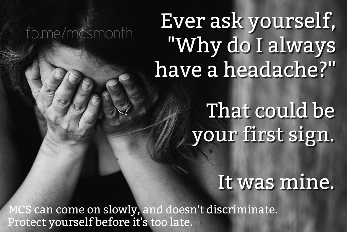 McsMonth's tweet photo. #MultipleChemicalSensitivity isn't always from a one time exposure. Low levels of chemicals over time can give you #MCS as well. 

Please don't let this happen to you. The easiest way to protect yourself, is to switch to #fragrancefree products.

What was your first sign? https://t.co/CYhEGgDPt4
