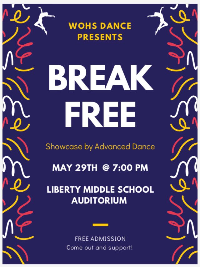 WOHSDance's tweet image. WOHS Dance presents its first ever 100% student run and choreographed showcase! Come see work created by our Advanced Dance Students!!⁦#wo2world #danceed #dance #youngchoreographers ⁦@woschools⁩ ⁦@tyniathomassie⁩