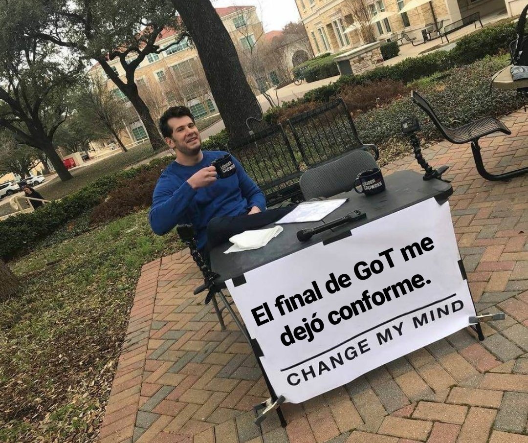 No tengo vergüenza en decirlo.
#GOT #GameofThronesFinale