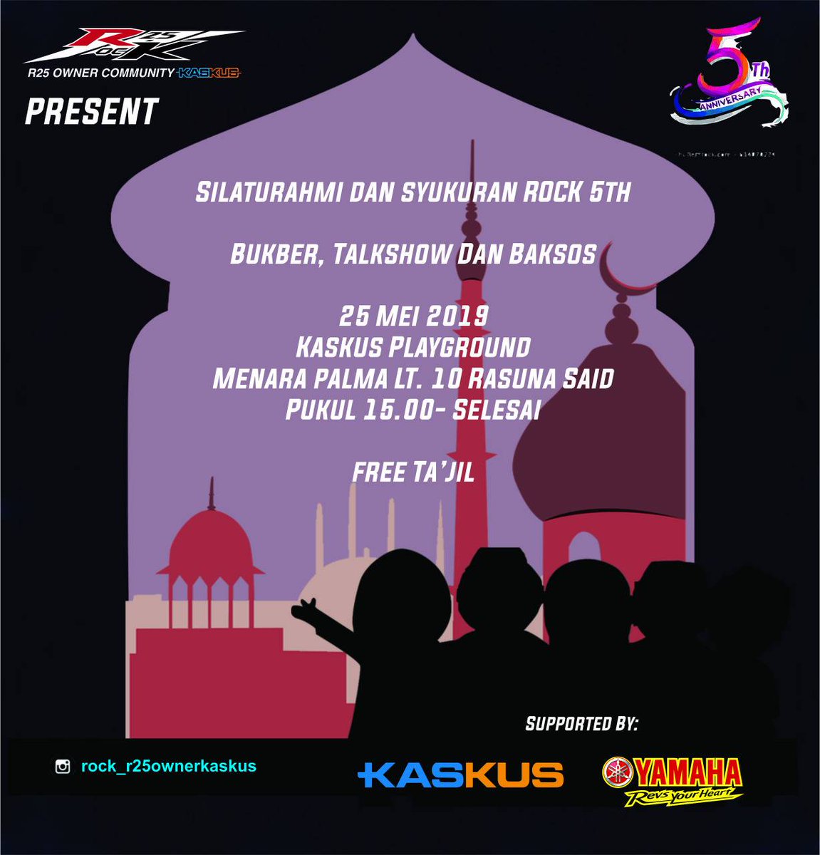 Silaturahmi Bikers dan Syukuran ROCK 5th Anniversary
kask.us/iBgTz
#ForumKaskus via @KASKUS