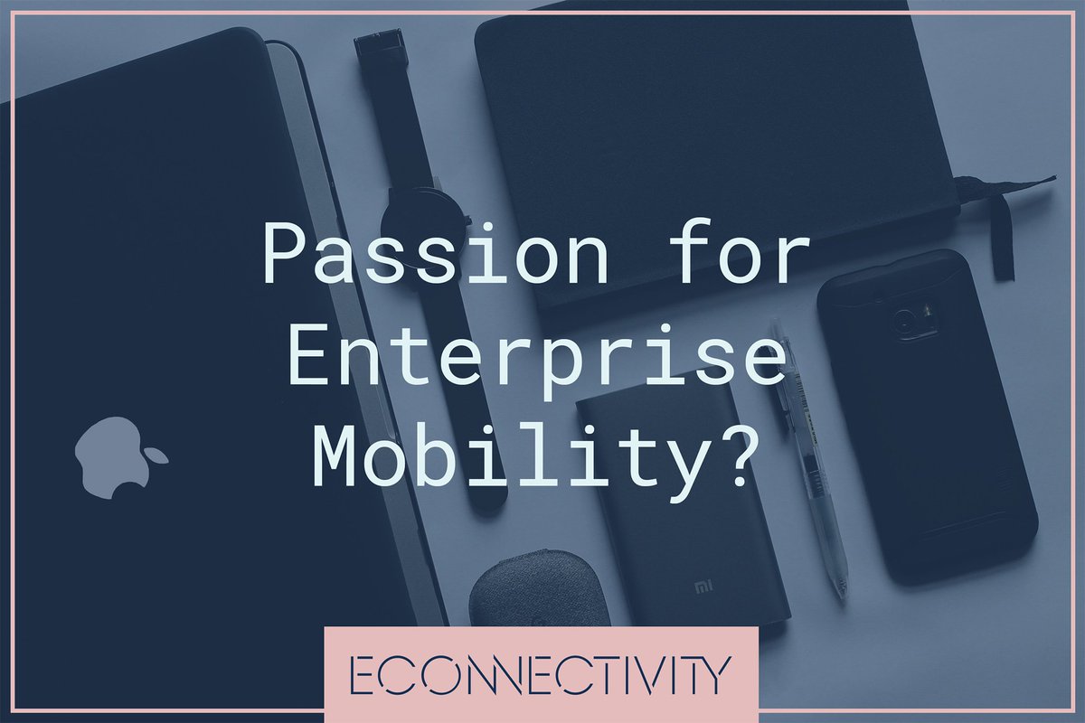 ConnectivityE's tweet photo. Do you have a passion for Enterprise Mobility? We are looking for talent to join our team. Connect with us now to learn about current and future opportunities! 
https://t.co/OVCKW0jTsx https://t.co/G0TZlrxcNb