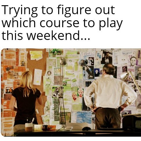 Another long work week has begun, but don't forget about the most important decision you need to make this week! 📆
•
•
•
#golf #golfcourse #monday #teetime #choices #keeponhackin