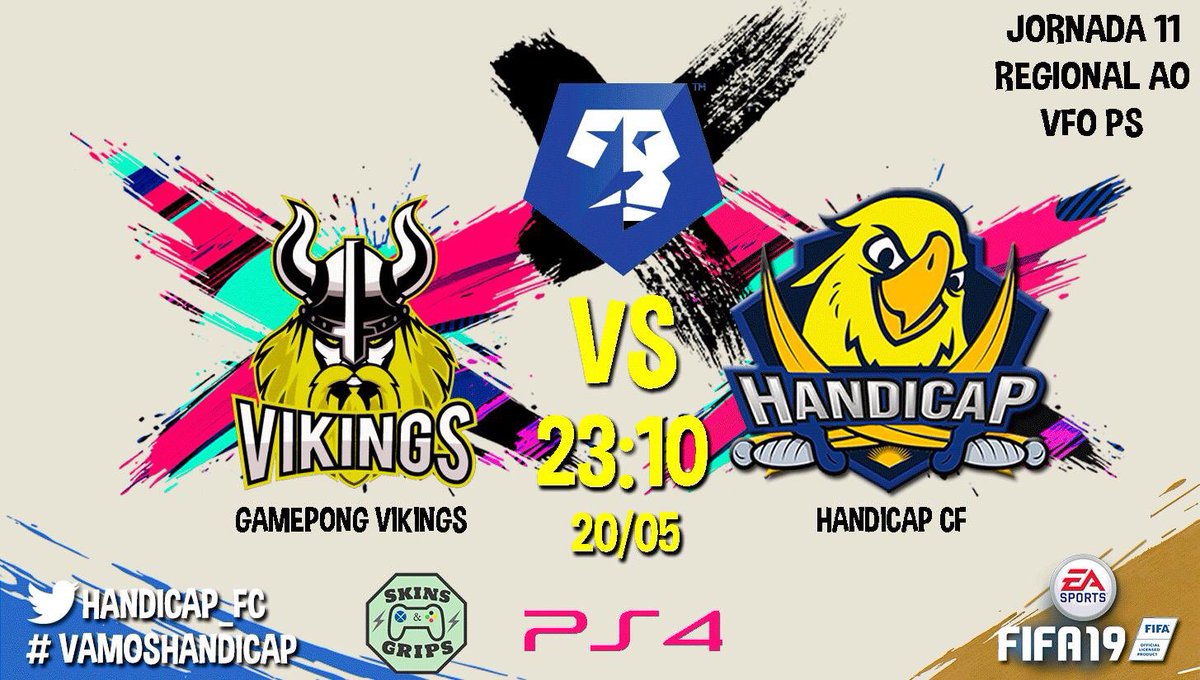 TheHatefulXI's tweet photo. ⚽️Undécima Jornada Regional AO
🆚 @GamepongVikings 
⌚️ 23:10
📹 En directo desde nuestro canal de twitch https://t.co/Mb602W9ji6

Comenzamos la semana visitando tierras vikingas con el objetivo de retomar la senda de la victoria. A ganar la batalla, auuuu!

#GoHandicap https://t.co/flVsGbsJFS