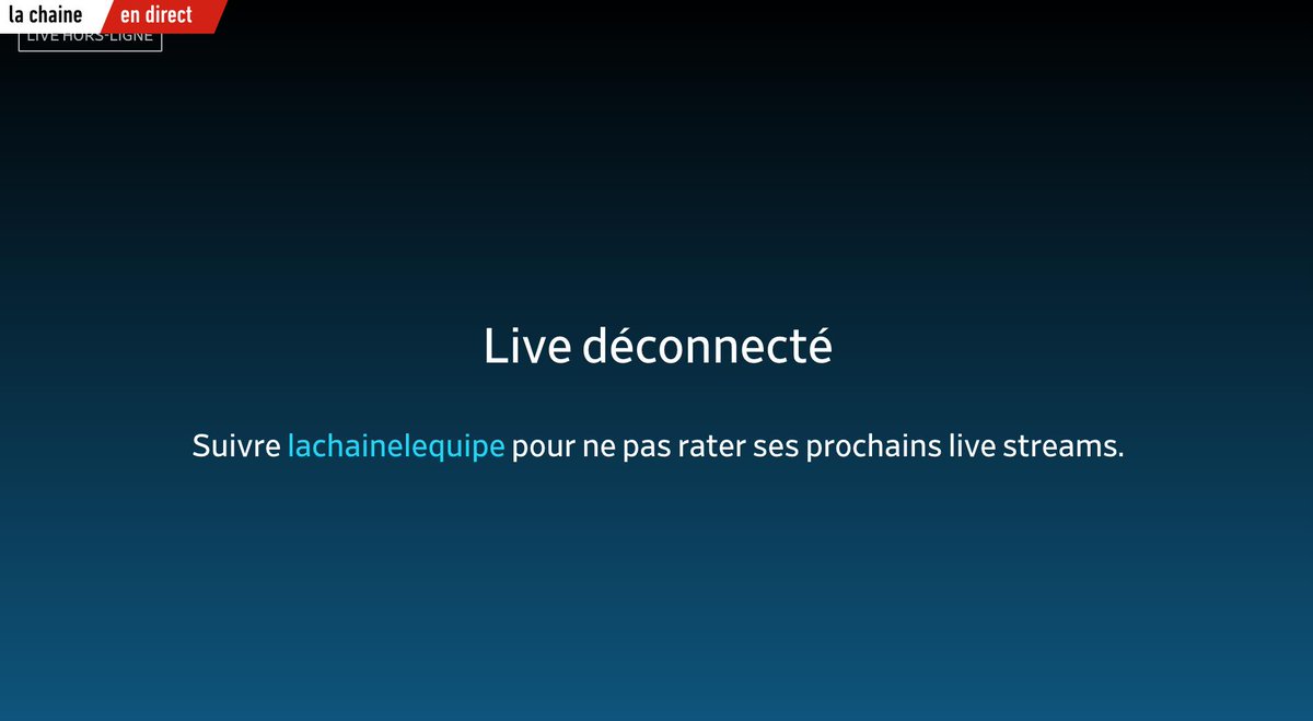 Hockey_FRA's tweet photo. ⚠️ Désolé aux fans des Bleus, situation identique de notre côté, on est certain que les techniciens de @lachainelequipe font tout ce qu'ils peuvent pour rétablir la situation 🙏 #FRAGBR #lequipeHOCKEY https://t.co/qQntf91sCa