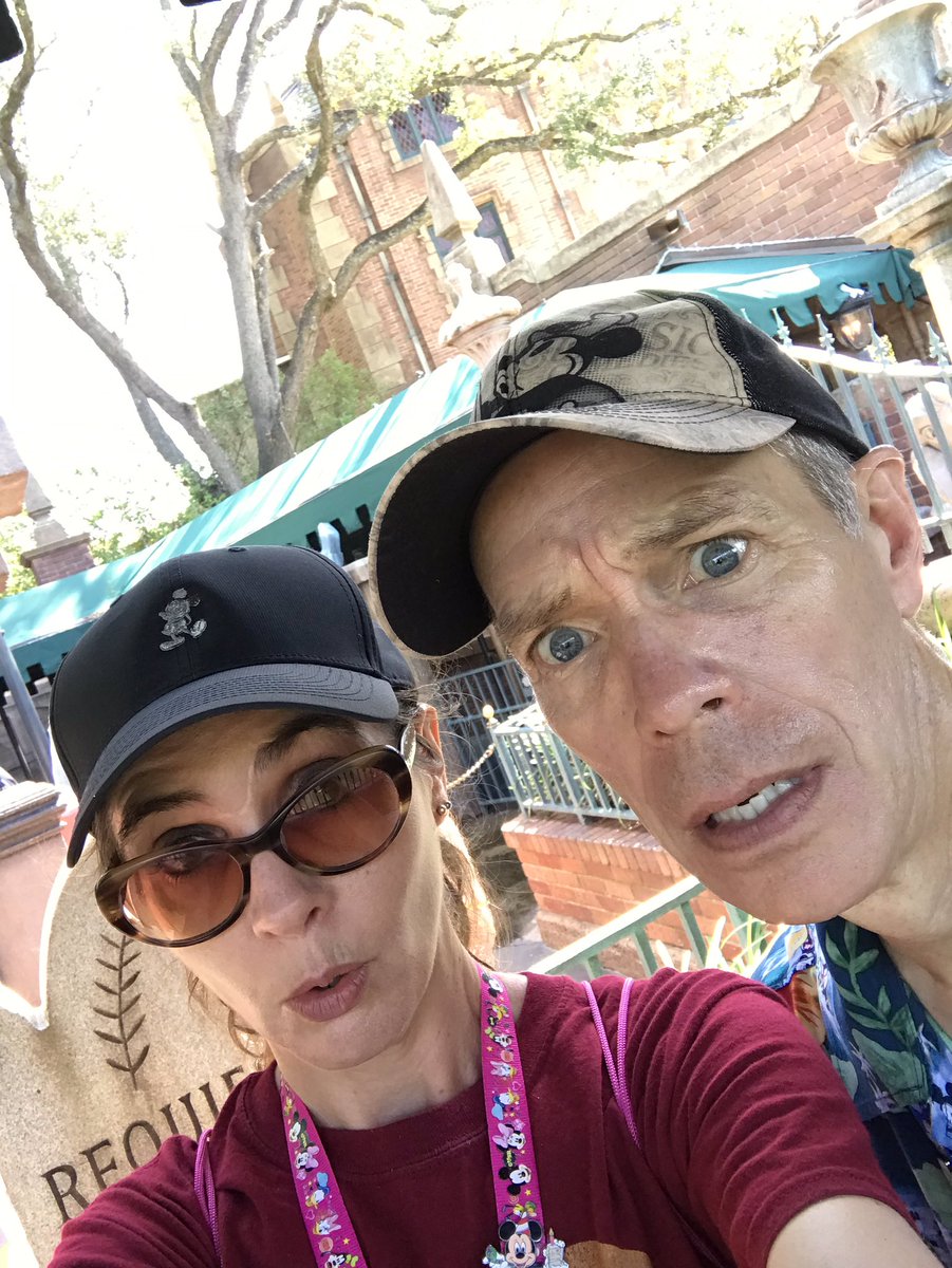 lara_wells1's tweet photo. I hear this place is haunted 👻 #hauntedmansion #disneyworld #disneylife 😄#writercouple ❤️@wbernhardt ❤️ https://t.co/q4PpWzUsGd