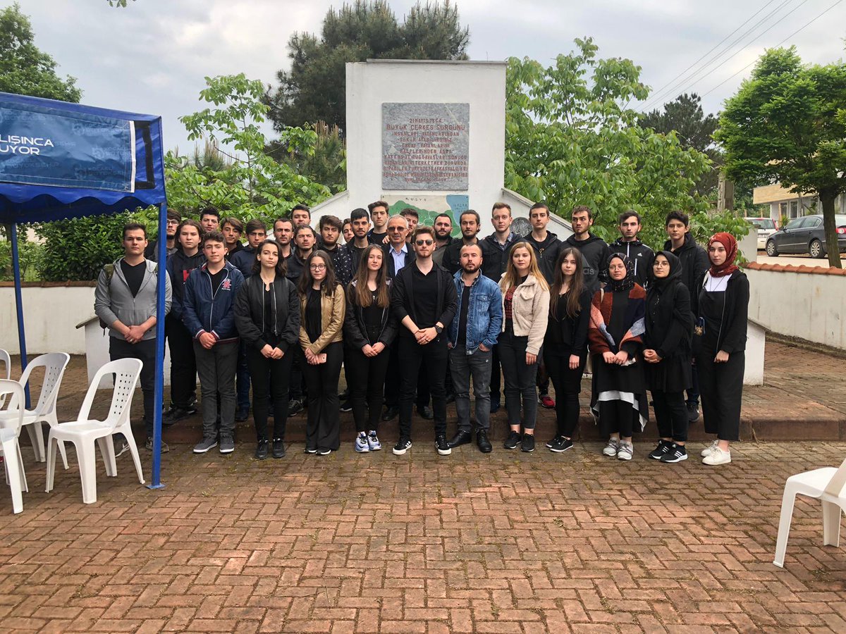 Tokat Çerkes Derneği Yönetim Kurulu ve Gençlik Kolları ile 21 Mayıs 1864 Çerkes Sürgünü ve Soykırımı Anma Etkinlikleri için KEFKEN'de