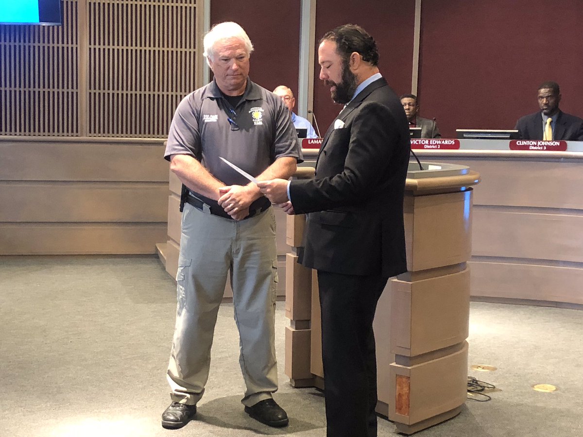 GrasonWALB's tweet photo. Dougherty County EMS has earned the 2019 Region 8 EMS Service of the Year Award for all of their hard work! Now County Chairman Chris Cohilas has proclaimed this week Emergency Medical Services week! https://t.co/STExZgLy4E