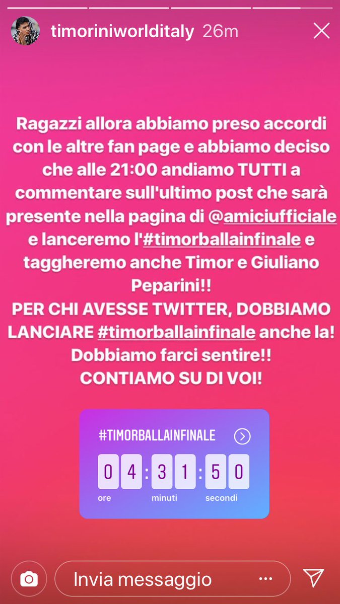 #Amici18 #timorballainfinale @Timorworld @VeroP7 @gpeparini 
@morleysoul  @dancefirst___  se vi va spargete voce