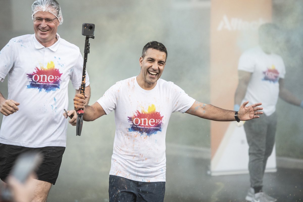 Alltech's tweet photo. This morning, we kicked off #ONE19 with a lot of color, sweat, and cheers. ✨ https://t.co/OVcT07IGrN