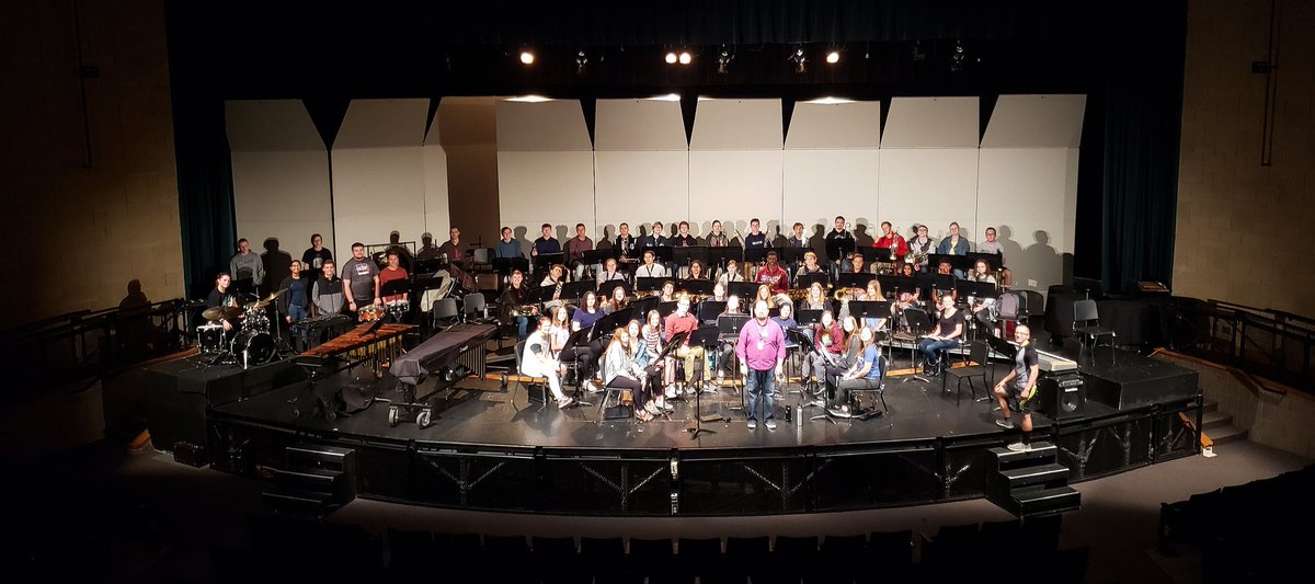 Wind Ensemble is ready for the senior concert tonight! 7pm here at MGSH! Come show your support!