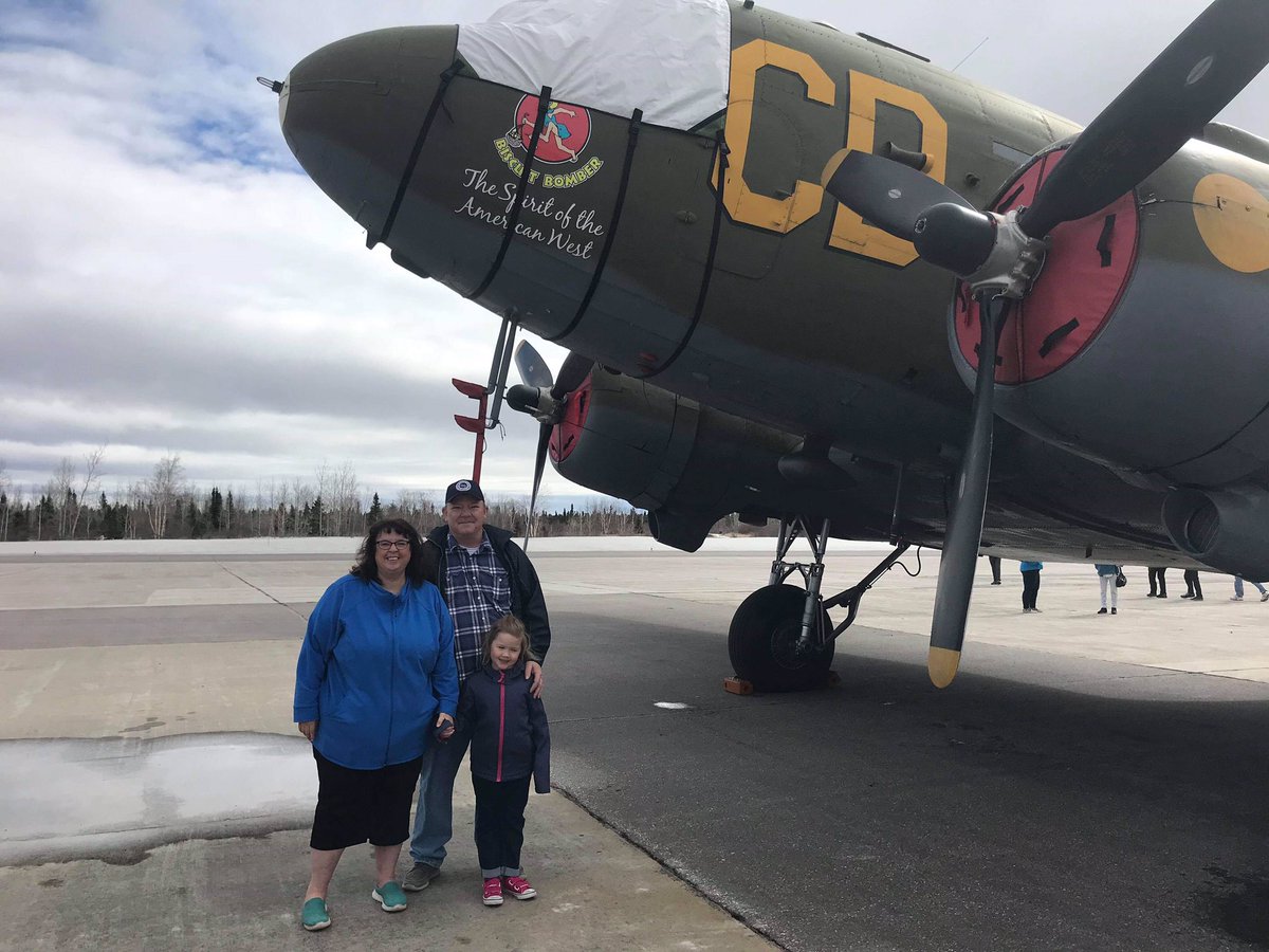 arcticquality's tweet photo. #betsybiscuitbomber #nlcbc @JacobBarkerCBC #Labrador #american #c47 #Veterans #WW2 #Canadian special thanks from #Goose Bay https://t.co/9HpcrSoKE1