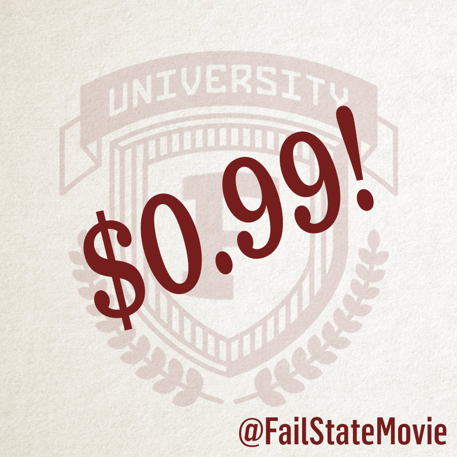 FailStateMovie's tweet photo. BIG NEWS! Friends, for a limited time only, #FailStateMovie is available to rent for just $0.99 on Amazon and iTunes! Stream the "eye-opening" documentary on student loan debt today: https://t.co/c91R5ccCuT https://t.co/oU55v4YiXP