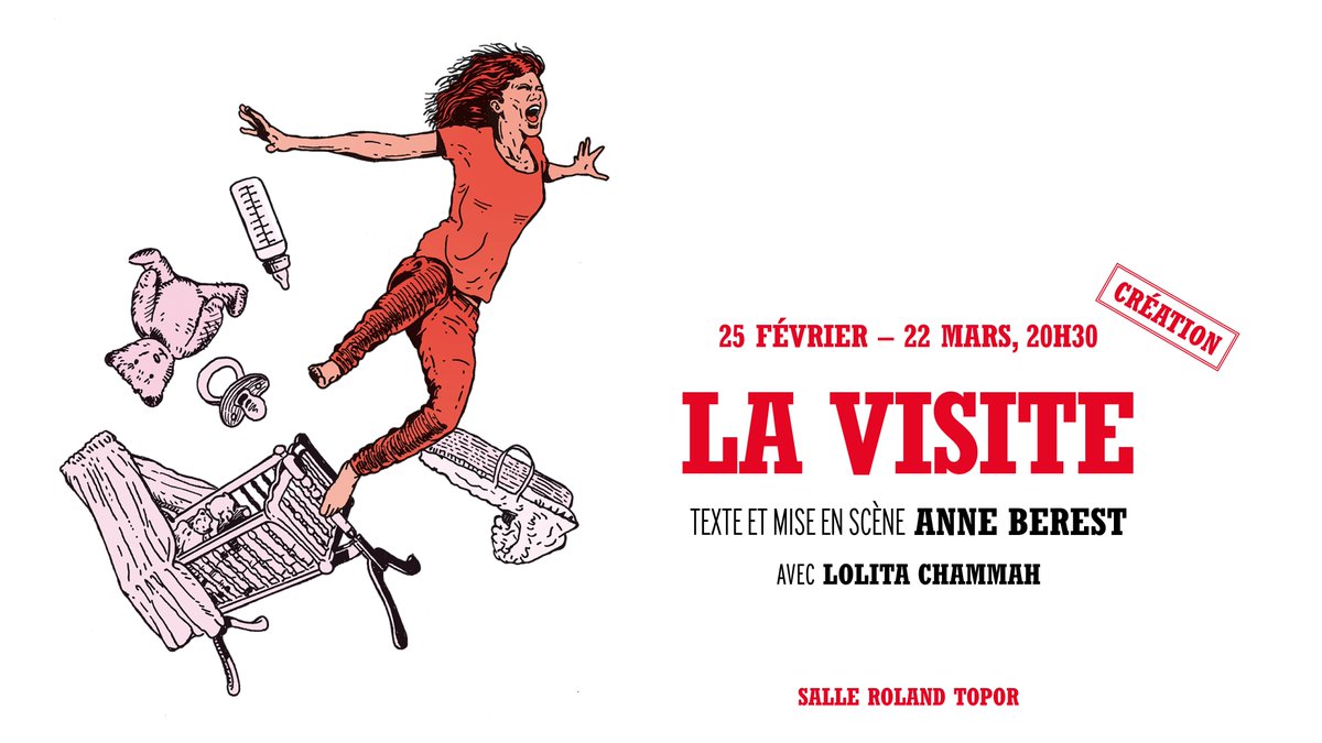 En parlant de création, parlons aussi de #LaVisite.

Un texte écrit et mis en scène par Anne Berest avec Lolita Chammah.
À découvrir dans la saison 2019-2020.

Suivez la #SaisonRondPoint en direct sur Facebook sur bit.ly/2Hnfxa8 📺