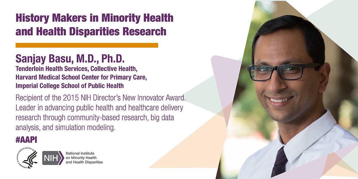Health Disparities on Twitter "History maker Dr. Sanjay Basu received
