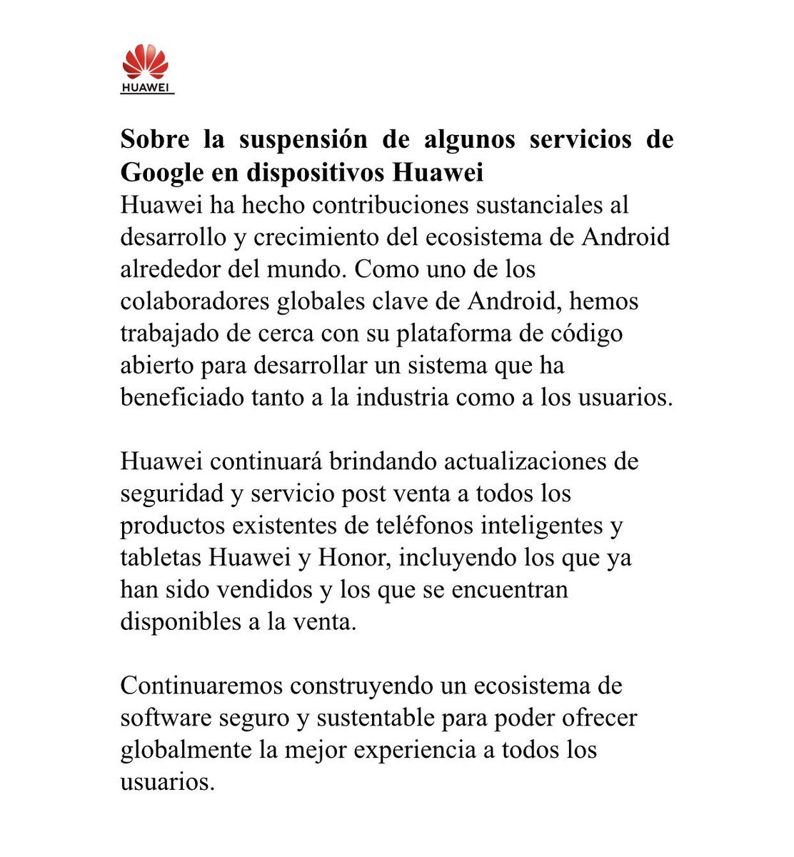 byvek's tweet photo. Para que paremos el tren. Va la postura oficial de Huawei @HuaweiMobileMx https://t.co/7CIjrqVlFI