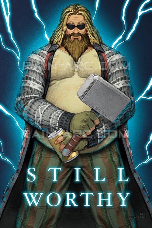 RainarcRhapsody's tweet photo. The Big #Thorbowski! After everything was said and done, he's #stillworthy.
Prints at https://t.co/sA8yNKYtvn or https://t.co/0WDLGjXZMD
#Avengers #Endgame #Thor https://t.co/zT465gSHOJ