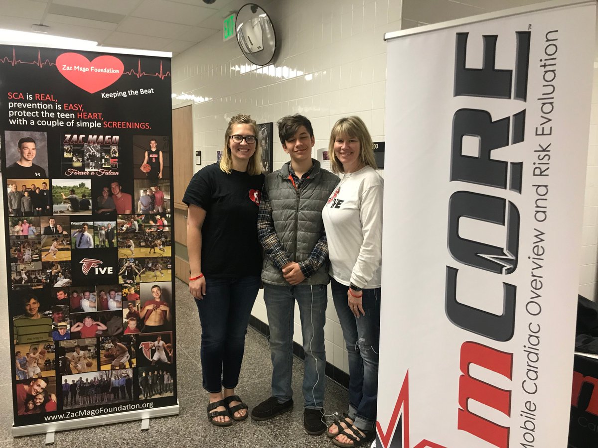 MCOREFoundation's tweet photo. @ZacMagoFoundati has provided a generous donation to reduce the cost to parents for preventative heart screenings today at the event at @JohnGlennHighS1 . mCORE is proud to have such a caring partner to help keep young lives safe! ❤️ #SCA #preventSCA @Tamago0303 https://t.co/tTzxR8BI33