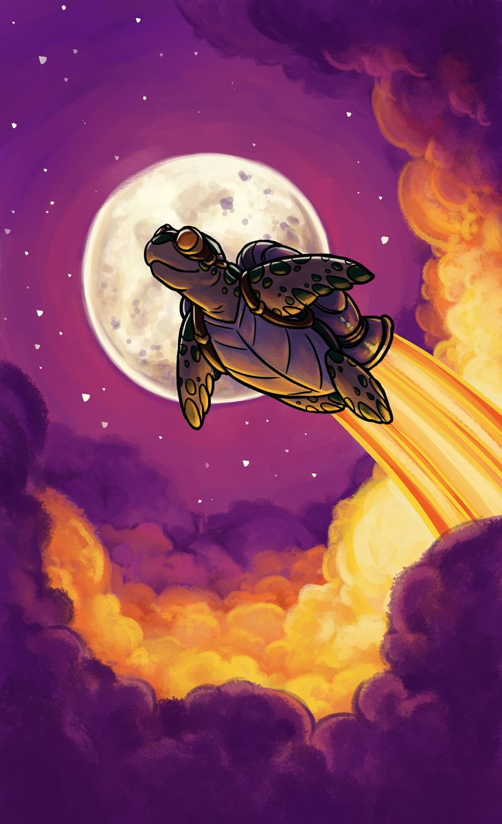 SpaceTurtleArt's tweet image. Now up on my Instagram! instagram.com/spaceturtlestu… Revamp of my Space Turtle logo for a new con banner. #digitalart #spaceturtle #scifiart