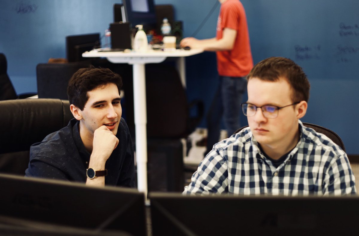 Glenn and Sean doing a bit of footage logging/organizing today. Not always exciting, but definitely important.