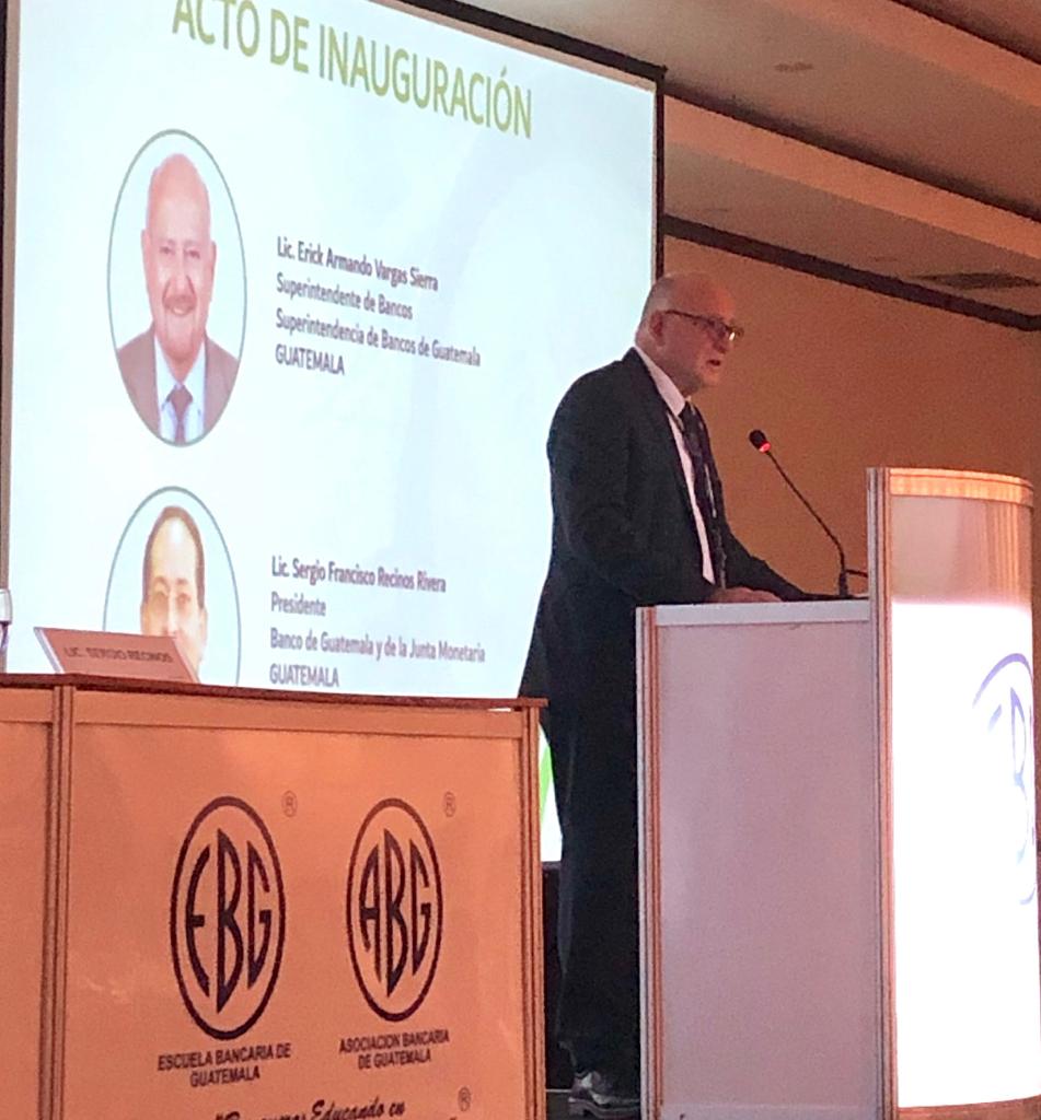 sib_guatemala's tweet photo. Superintendente de Bancos, Lic. Erick Armando Vargas Sierra, participa en la inauguración del "XVI Congreso Regional para la Prevención de #LavadoDeDinero u Otros Activos y el Financiamiento del Terrorismo 2019" #CLADIT, organizado por @ABG_EBG . https://t.co/EfkeRsdAfE