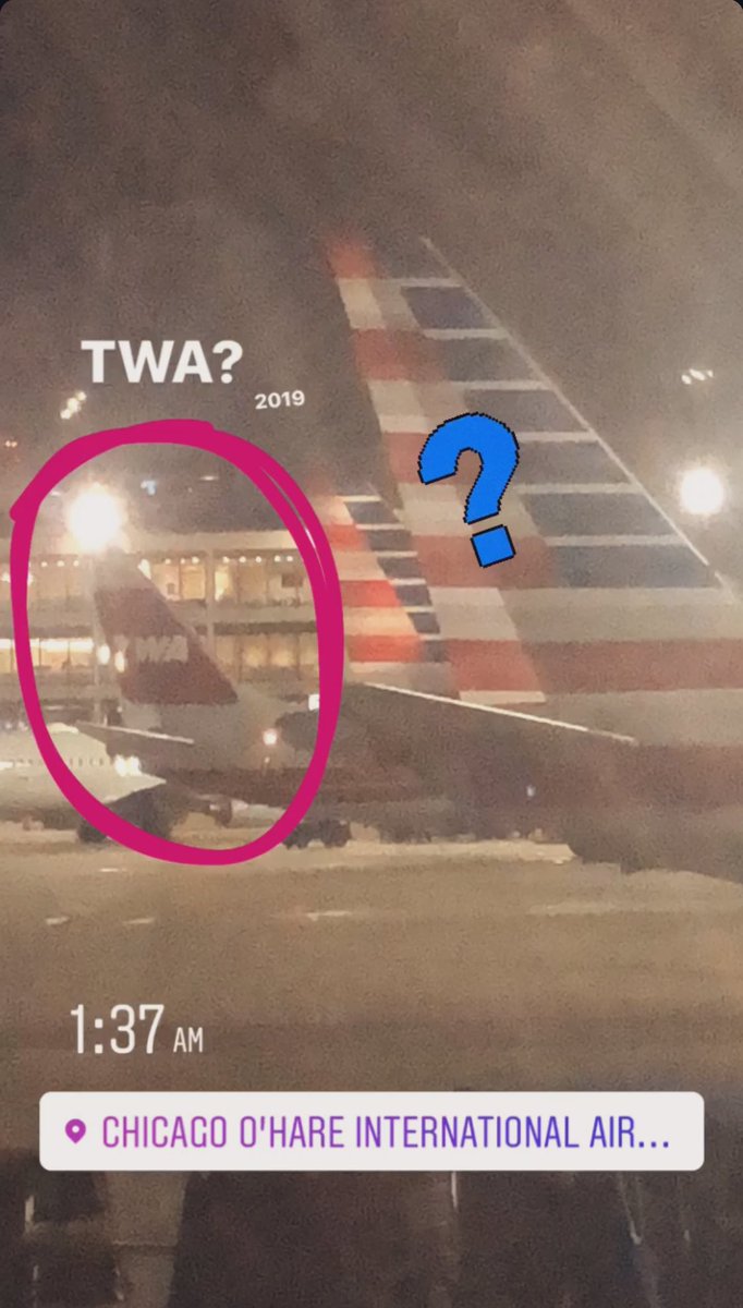 migueldebaca's tweet photo. @fly2ohare Why was there a TWA plane at Terminal 3 last night? Thought I was in a wormhole for a second! ✈️ https://t.co/p8ovL5bEPk