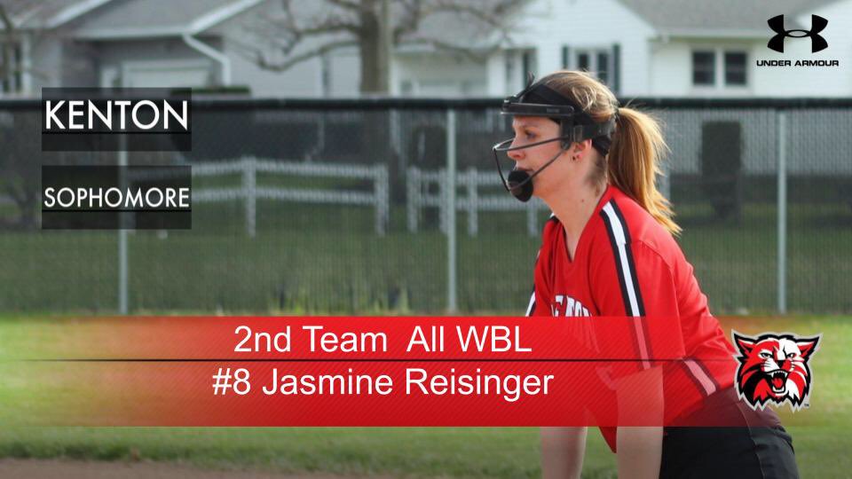SbCats's tweet photo. Shout out to Jasmine Reisinger for being selected 2nd Team All Western Buckeye League for the Lady Cats. Congrats! https://t.co/yUdlcxuTfw