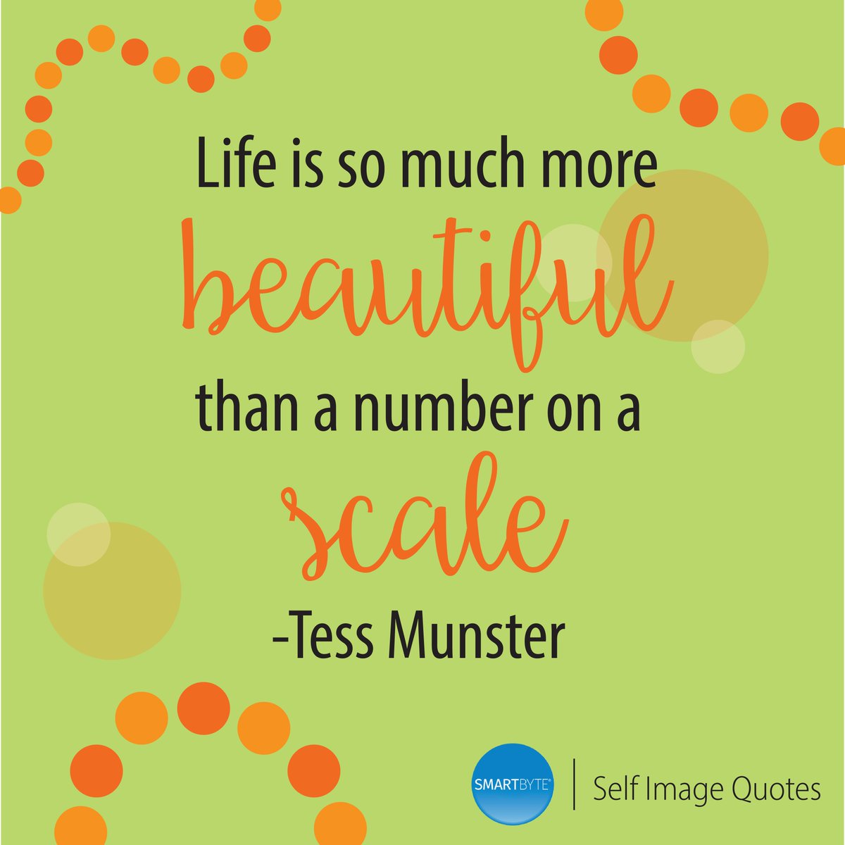 getsmartbyte's tweet photo. "Life is so much more beautiful than a number on a scale." #mondaymotivation #motivationmonday #inspiration #quotes #beautifulyou #bebeautiful #lifeisbeautiful #selfimage #positivity #weightmanagement #diet #dieting #livehappy #behealthy https://t.co/uEIEmVAVfR