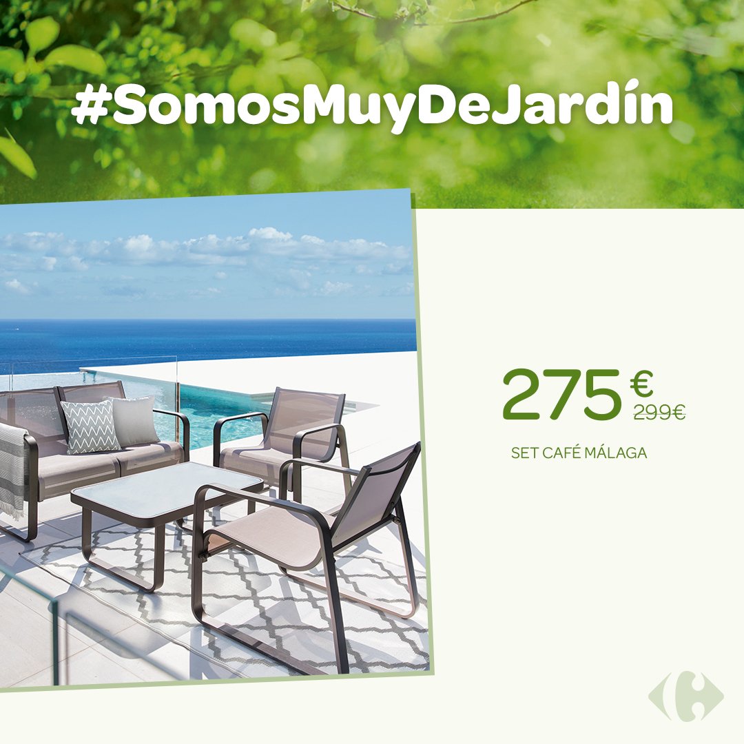 espina Amedrentador Estereotipo Carrefour España on Twitter: "¡Tenemos el conjunto ideal para disfrutar de  las tardes de primavera en tu jardín! 😉 &gt;&gt; https://t.co/NBD2vbkIsc  #SomosMuyDeJardín https://t.co/ff7dvproOw" / Twitter