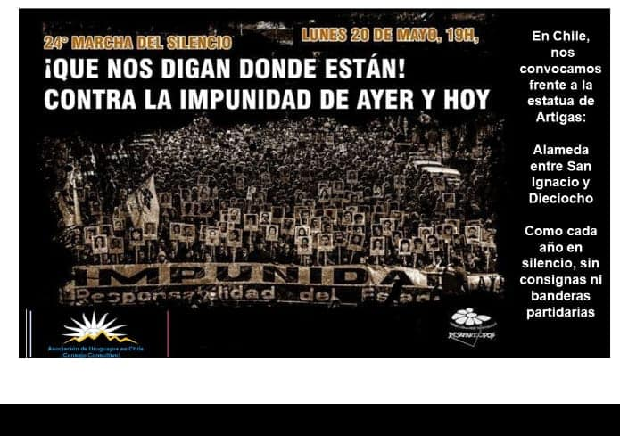 Londres_38's tweet photo. Convocatoria: Recordamos a los 9 uruguayos desaparecidos en Chile y a todos los desaparecidos. ¡QUE NOS DIGAN DONDE ESTÁN!, CONTRA LA IMPUNIDAD DE AYER Y DE HOY. https://t.co/fdD1QroLjn