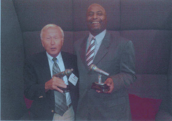 DemetriusMean's tweet photo. Demetrius Means and Carroll Ashburn Accept Award From The Association of Virginia Broadcasters. The Dynamic Duo Has been Together since December of 1995.  Means and Ashburn Broadcast there 440 Game This Season. https://t.co/DCyM73TIAH
