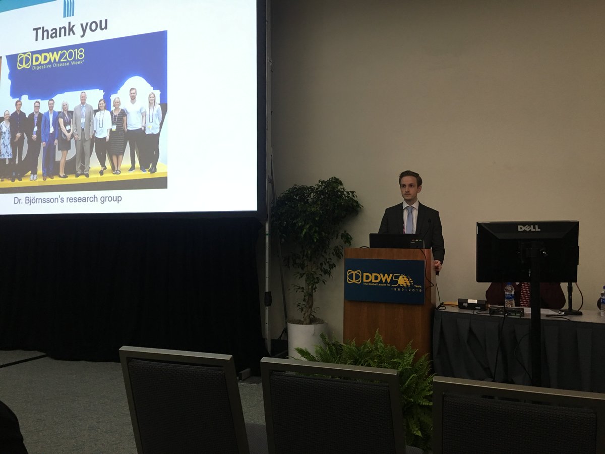 Helgi kristinn Björnsson MD, gave two presentations at the DDW today on Drug-induced liver injury. He did really well and was a good representative of the University Hospital and the University of Iceland.