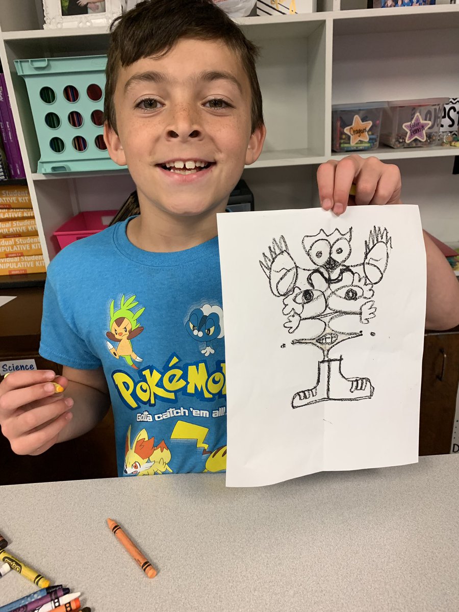 kgraham3rd's tweet photo. Creating “cursive creatures” using our names. They turned out very interesting! @LampasasKWE #LeadKWE #GoBeyondLampasas #3rdgraderocks https://t.co/rczSHftG5G