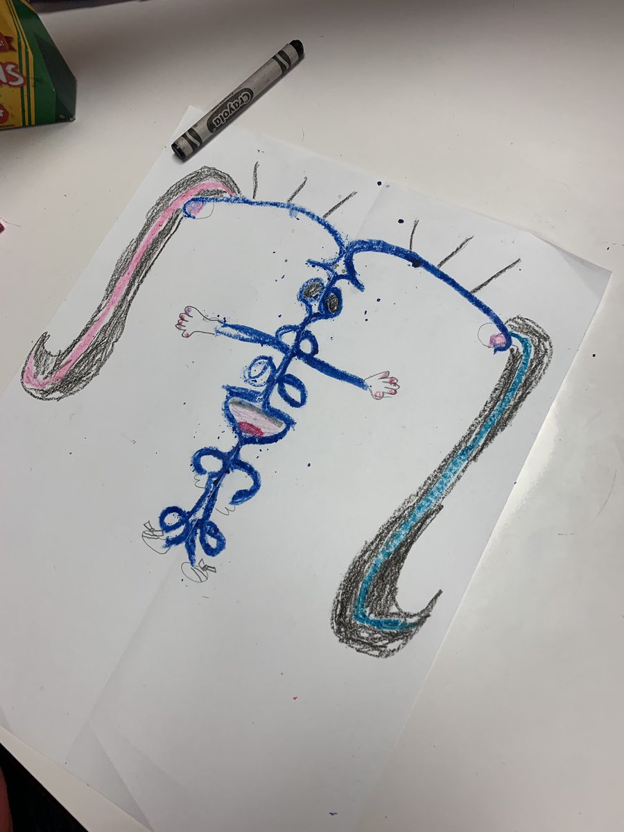 kgraham3rd's tweet photo. Creating “cursive creatures” using our names. They turned out very interesting! @LampasasKWE #LeadKWE #GoBeyondLampasas #3rdgraderocks https://t.co/rczSHftG5G