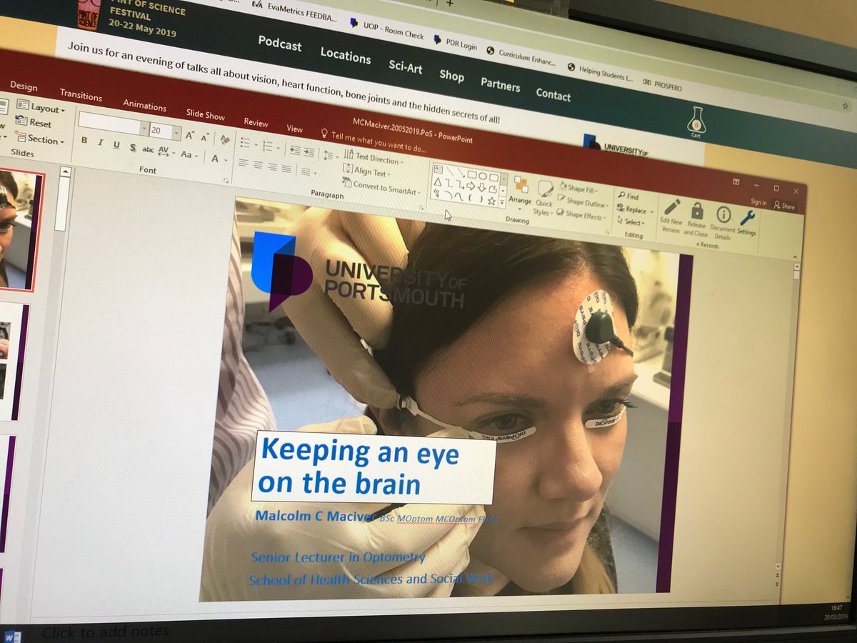 mc_maciver's tweet image. Putting the final touches to my #PintOfScience later today #RealPortsmouth #optometry