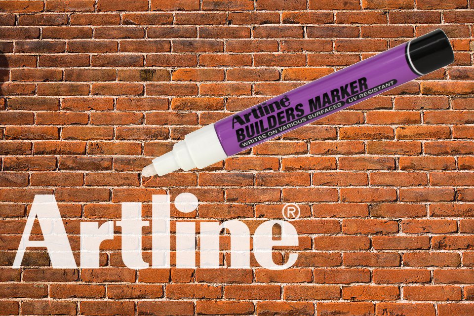 For work that's built to last, you'll need a pen that is as strong as a brick wall! Look no further - the Artline EKPR Builders Marker #Tradesmen