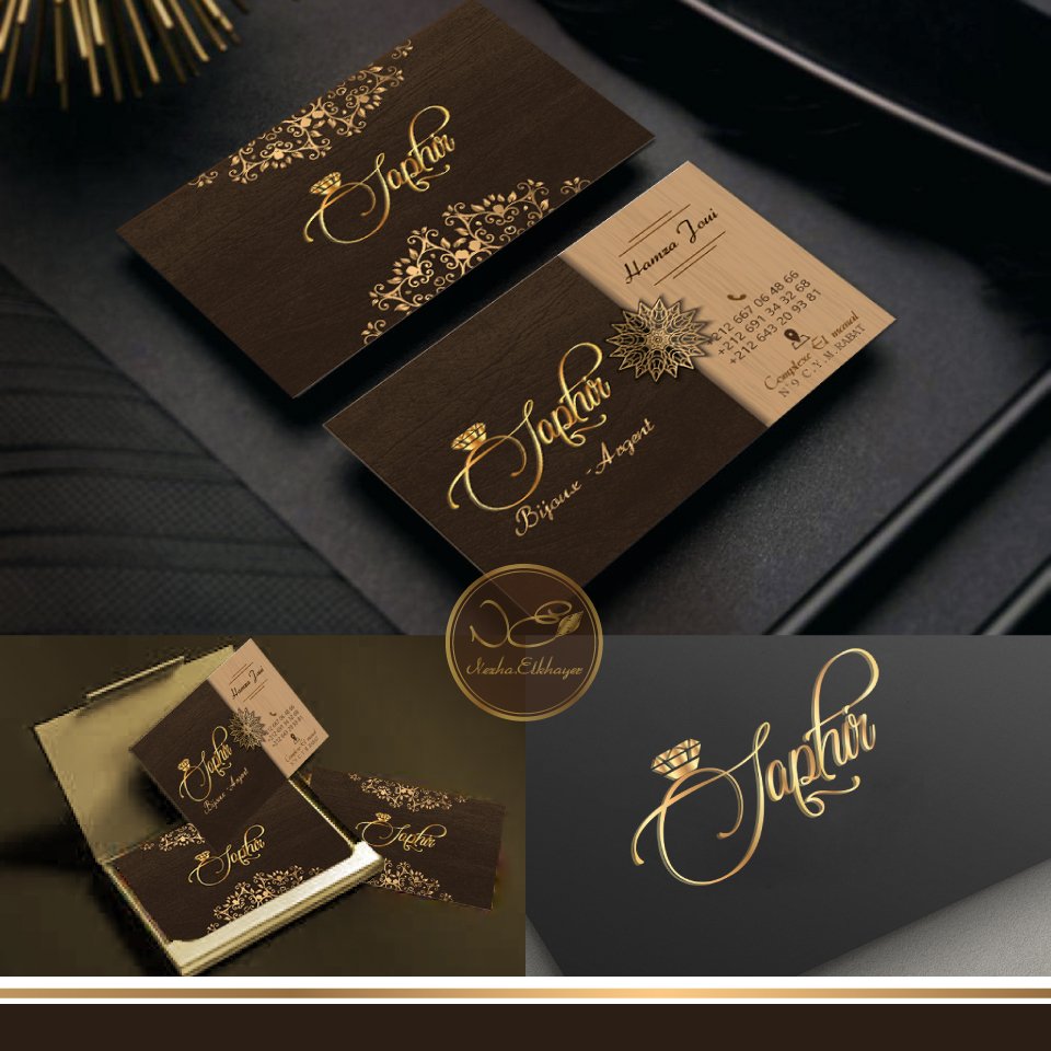 ElkhayerNezha's tweet photo. Saphir Logo &amp; Business Card
#design #graphicdesigner #webdesigner #art #artiste #creativity #innovation #imagination #logo #designer #webdesign #graphique #inspiration #art #instagram #photooftheday #picoftheday #photo #nice #goal #success #creative #smile ☺️ https://t.co/ObUBwMbnsw