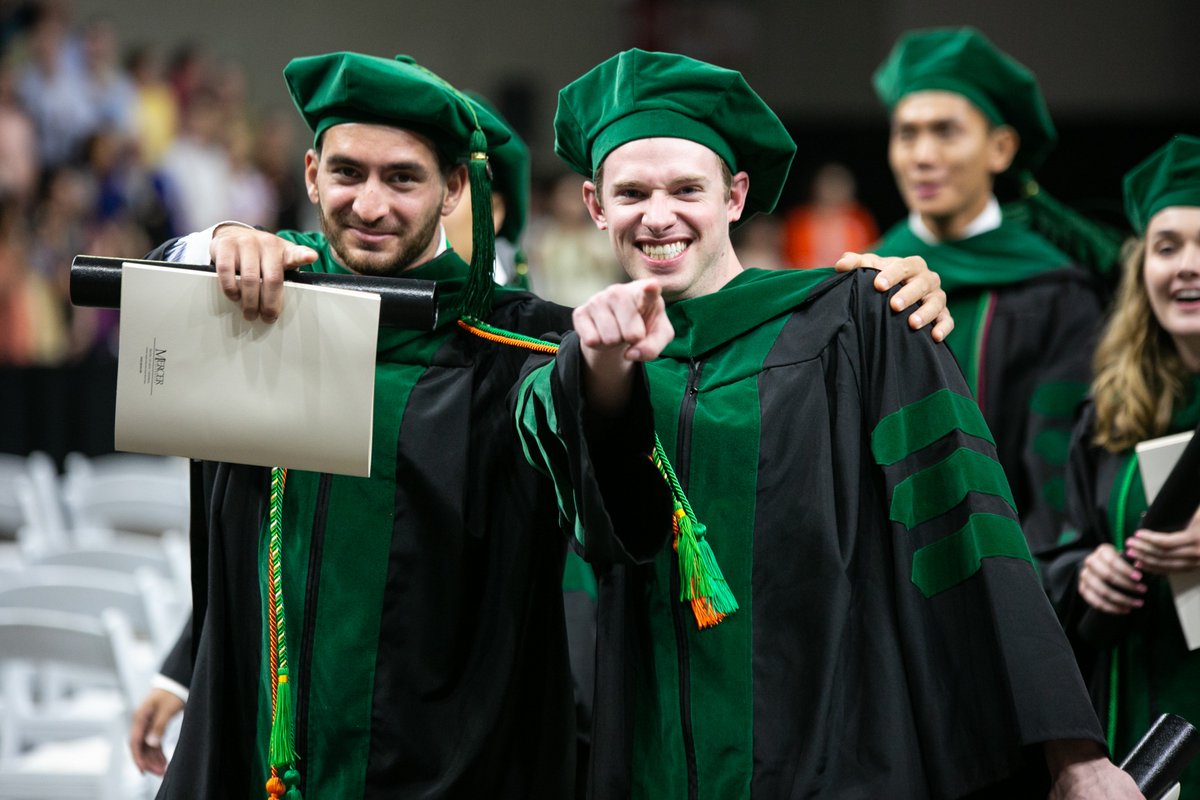 MercerYou's tweet photo. Our graduates were all smiles as they participated in Mercer's 2019 commencements. See more photos from the ceremonies at https://t.co/31gBRkjtAv #Mercer2019 https://t.co/bqQnNg6Jx7