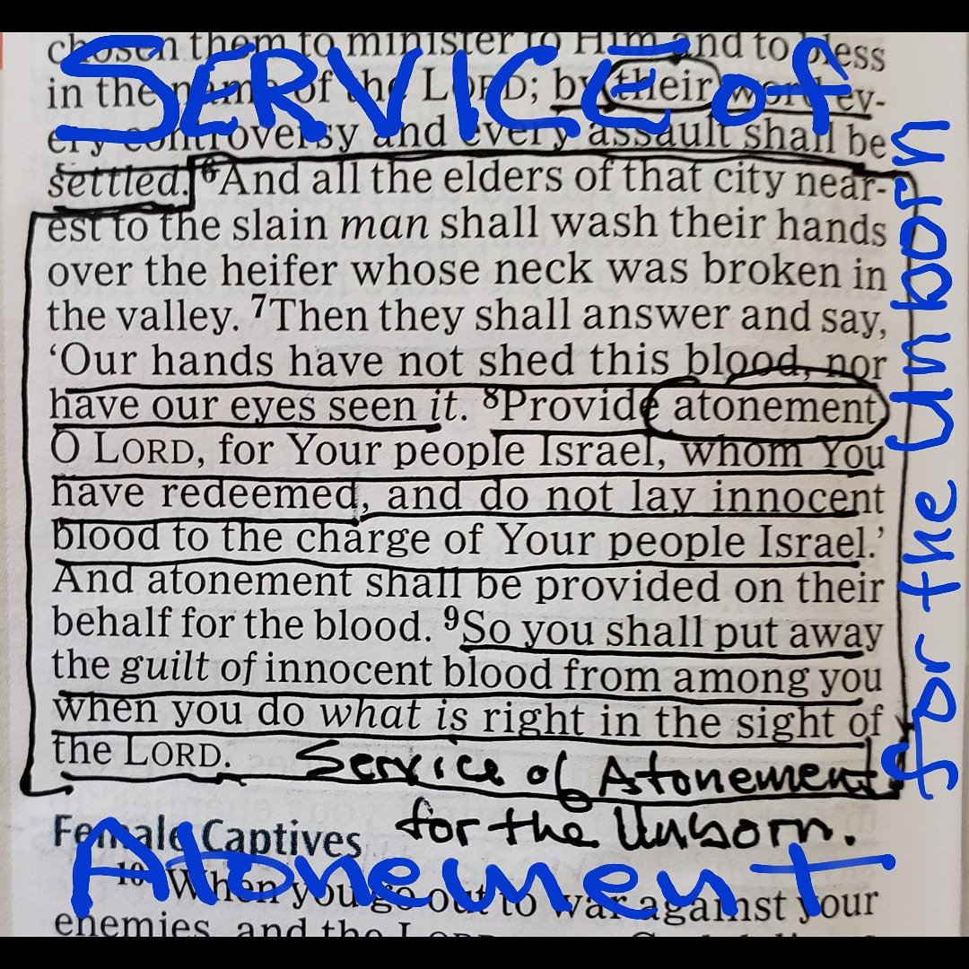brucesofia's tweet photo. Every town in America should hold a Service of Atonement for the Unborn (Deut21:5-9).
*See comment. Share if you agree. https://t.co/KppKz1jxLE