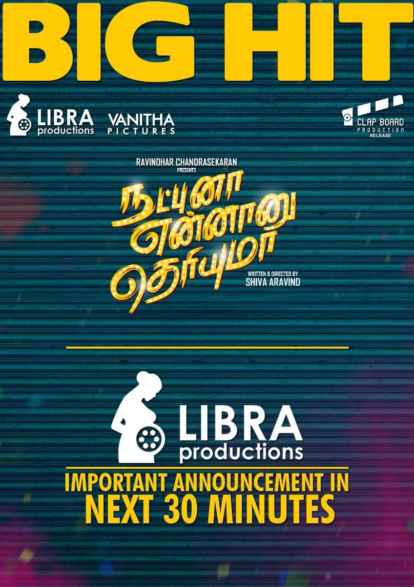 ctcupdates's tweet photo. #NETBigHit Important Announcement in Next 30 Mins from #LibraProductions.
Stay tuned !!!
@CtcMediaboy https://t.co/SwJTrf1DxQ