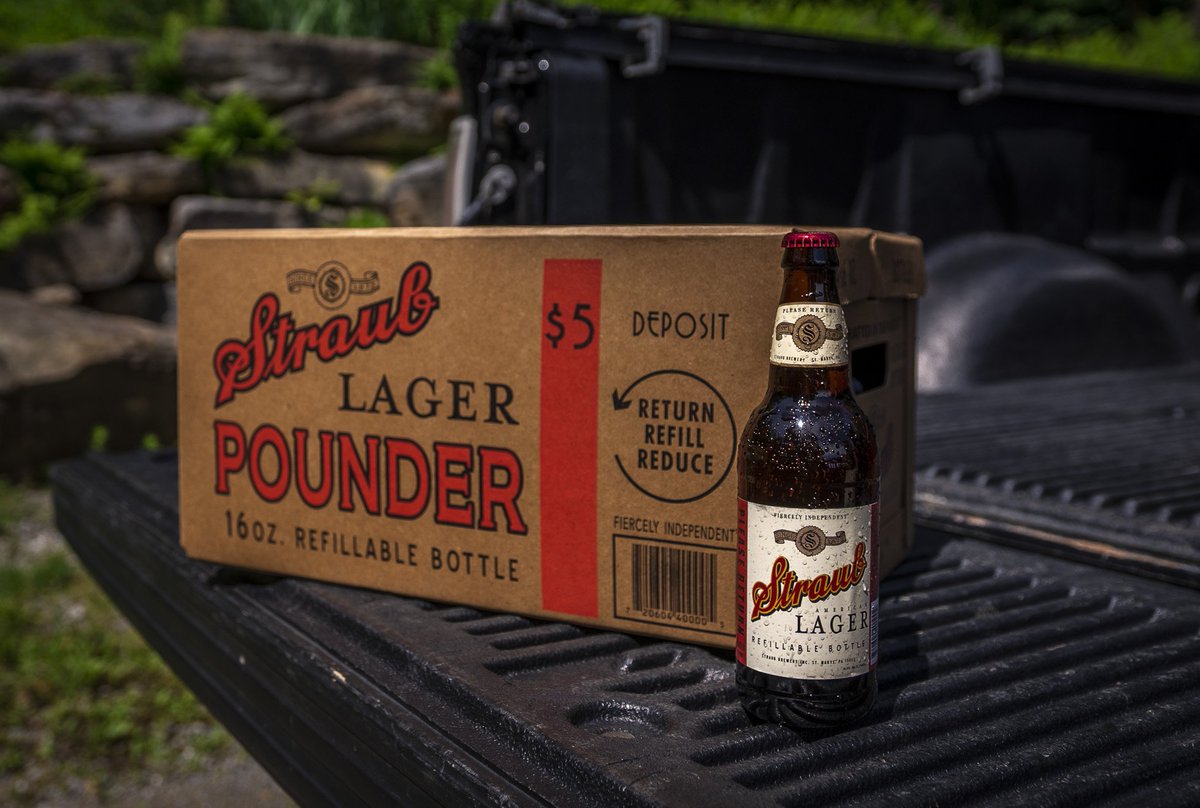 StraubBeer's tweet photo. PSA: Monday's are now officially #RETURNDAY - You bring back your POUNDERS, we keep making GREAT BEER! #MondayMotivation https://t.co/DWlW3SJdtF