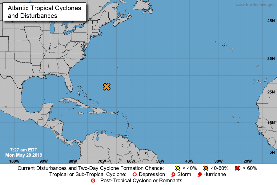 mycbs4's tweet photo. First named storm of Hurricane Season could form over the Atlantic tonight or tomorrow: https://t.co/9mAGmVWvkh https://t.co/CwGlbnxvGp