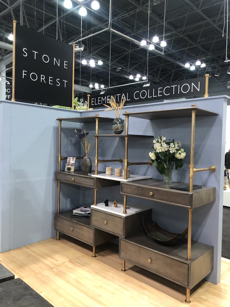 AlphaSalesCo's tweet image. Stone Forest Booth at ICFF.
