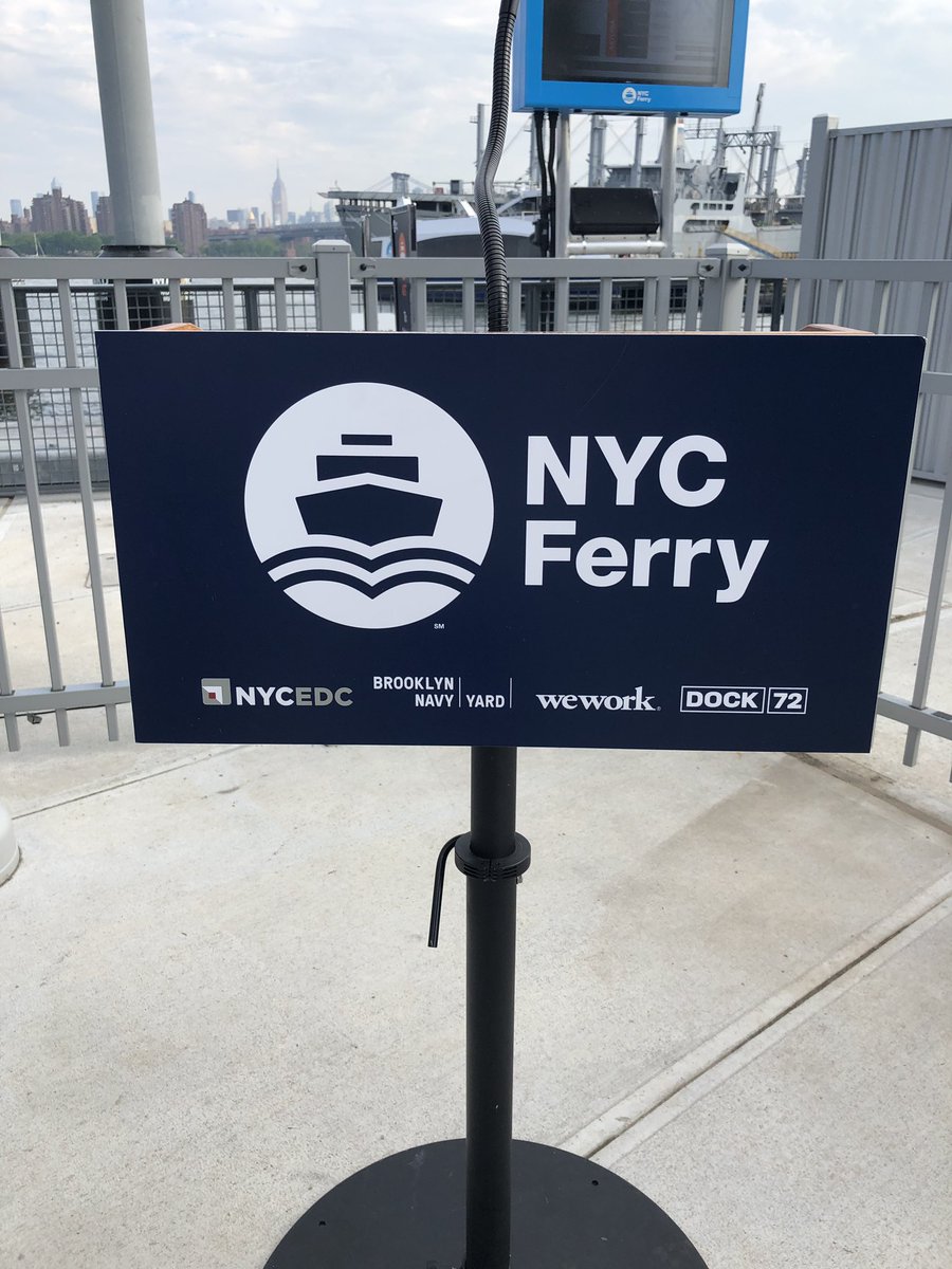 nicolegsizemore's tweet photo. What a perfect day to be at #Dock72 to launch the brand new @NYCferry stop at @BklynNavyYard! https://t.co/i1MtAR3QlD