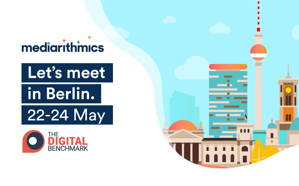 mediarithmics's tweet photo. Notre équipe sera présente à @Digital_BM #Berlin, un événement organisé par @ebg Rendez-vous pour échanger avec nos experts pour parler #Data #Marketing, #Publicite et monétisation Data. cc @gregfremiot @Aurelie_mics @LaurentcEtienne @Phil_Khattou @ZatenkoS #DigitBench19 #EBG https://t.co/FYQ94mW6ch