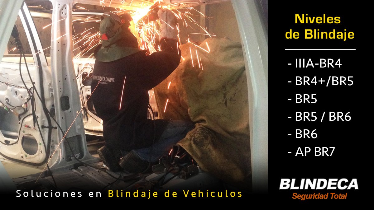 Existen 6 #nivelesdeblindaje para garantizar tu seguridad. Los niveles se clasifican según el riesgo y la amenaza. ¡Contáctanos para conocer más sobre nuestros #blindajes! bit.ly/2Egra0V

#BlindajedeVehiculos #Blindeca #armoredcar #blindajes #vehiculosblindados #caracas