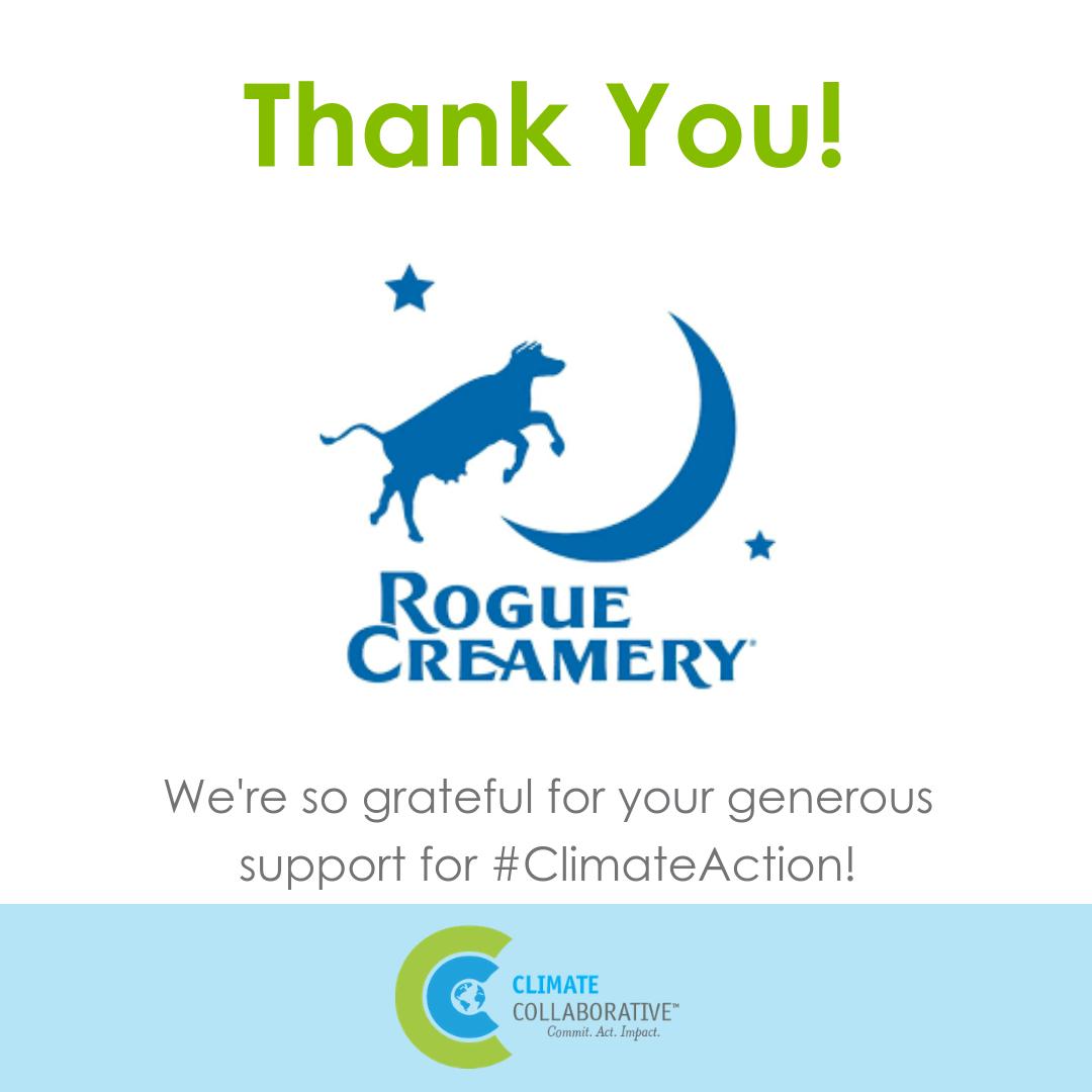 ClimateColl's tweet photo. NONE of our work to address #climatechange would be possible without our wonderful donors. We're so grateful to the generous companies who support our #climateaction mission. Today, we'd like to thank our newest donor, @ROGUE_CREAMERY for being a Climate Collaborative Friend 🙏❤️ https://t.co/xCRvaQj2H8
