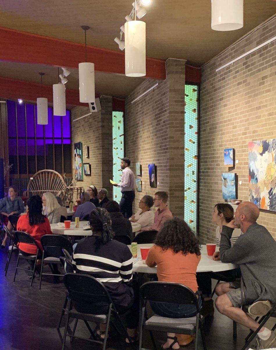 HarrisonCtrArts's tweet photo. Planning the #preenactindy 2019 over lunch! #forthearts #forthecity https://t.co/7gRIhTWZmk