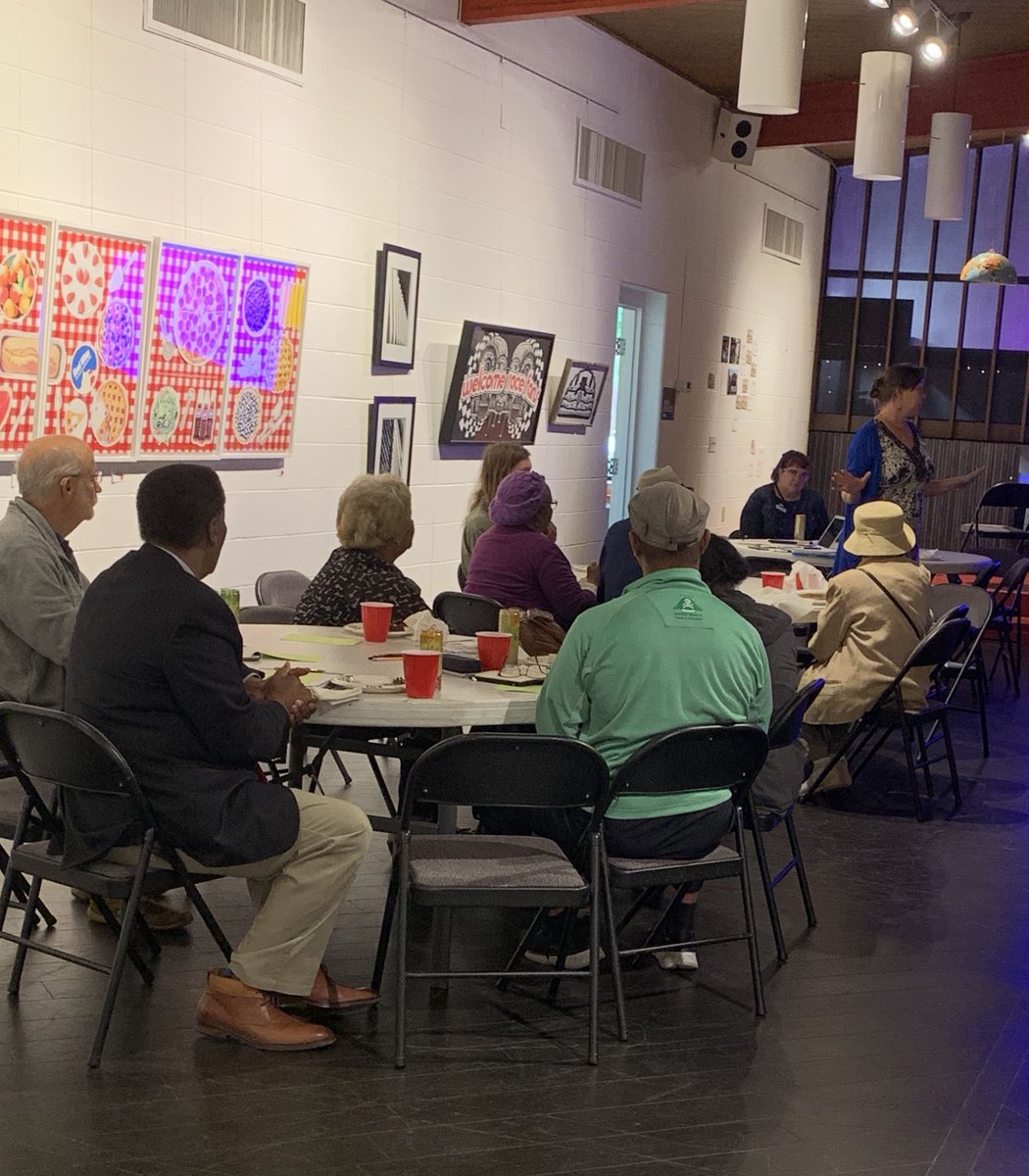 HarrisonCtrArts's tweet photo. Planning the #preenactindy 2019 over lunch! #forthearts #forthecity https://t.co/7gRIhTWZmk